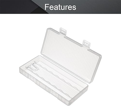 Miniatura 3 de Fielect 8 x Caja organizadora de almacenamiento de batería AA transparente