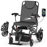Electric Wheelchair for Adults, Lightweight Electric Motorized Wheelchair w/350LBS Capacity & 500W Brushless Motor, Folding Electric Wheelchairs for Seniors, MAW219OR-A2