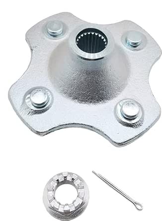 Caltric 2 Rear Axle Wheel Hub With Nut Kit - Compatible With Honda TRX420 Rancher 420 4x4 2009-2013 Models