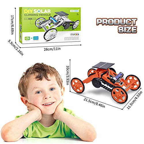 image for Yeelan DIY 4WD Climbing Car Solar Robot Toy Kit Double Energy Mode Rob