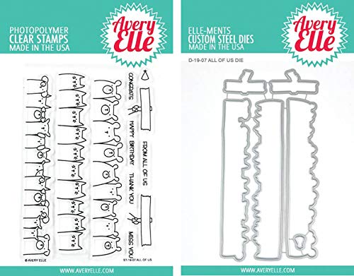 Avery Elle - All of Us Clear Stamps and Dies Set - 2 Item Bundle