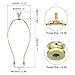 Tool parts 1 Set 11 Inch Lamp Harp Kit With Finial Lamp Shade Bracket Holder Gold Tone
