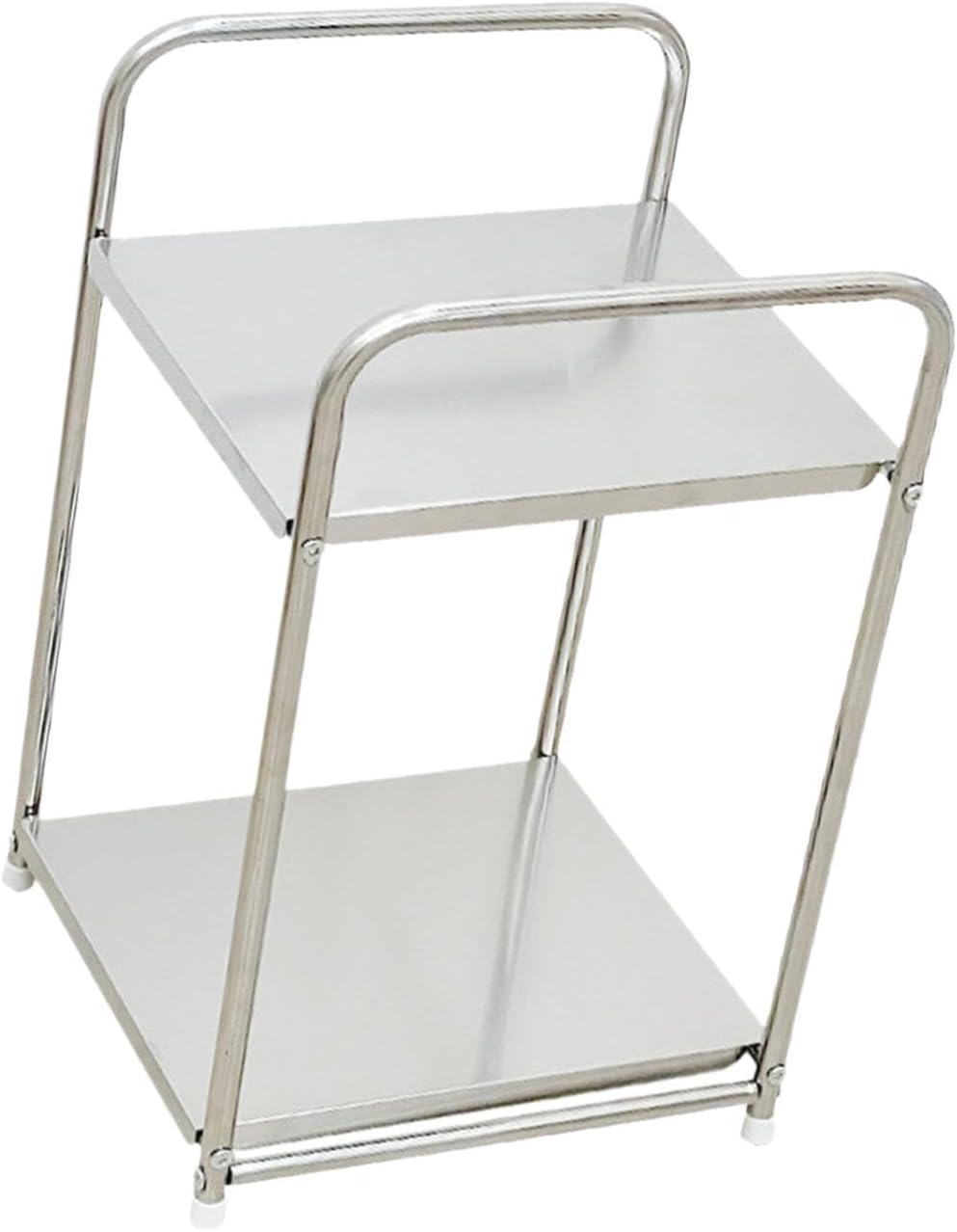 Generic Modern Makeup Organizer Shelf Display Rack, Silver