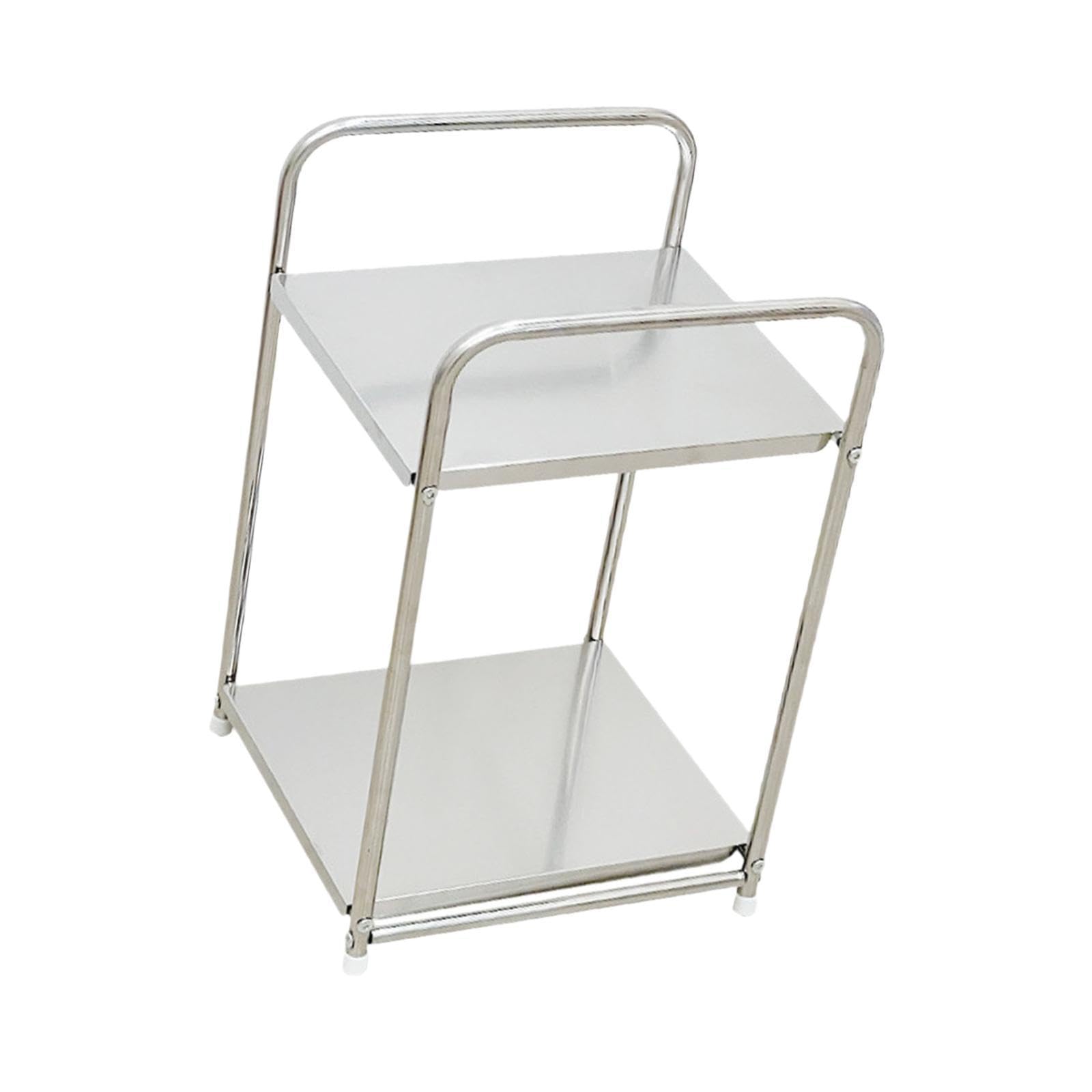 TYUHDUYUR Makeup Shelf Makeup Storage Holder Decor Desktop 2 Tier Bathroom Organizer Makeup Organizer for Vanity for Washroom Toilet