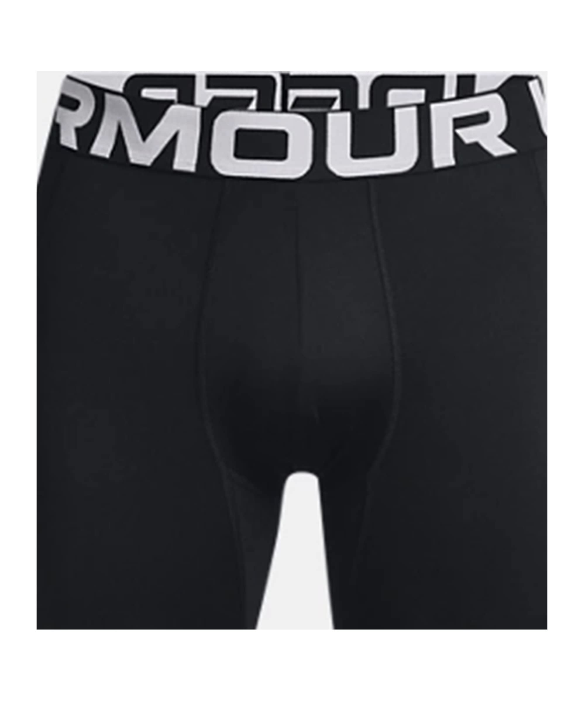 Under Armour Leggings ColdGear Uomo, Nero/Bianco, M Alti