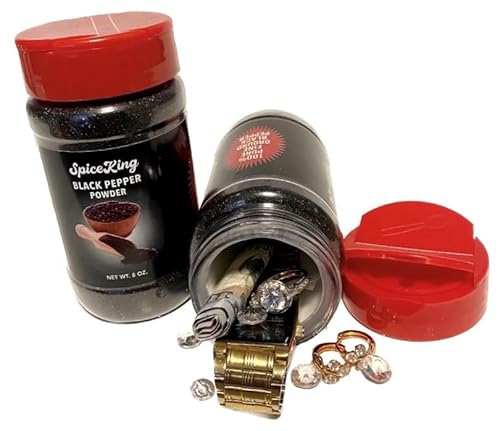 Pepper Can Safe Food Stash Pepper Diversion Safe Kitchen Stash Large Spice Jar with Secret Hidden Compartment To Hide Money, Jewelry Or Valuables Weighted to Feel Real If Picked Up Or Handled
