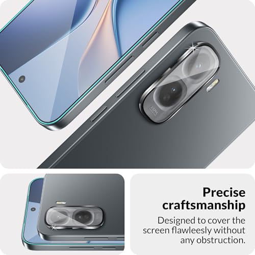 Image of FIRST MART Tempered Glass for Vivo T5 Pro 5G with Black Camera Ring Guard & Installation Kit | HD Clear Edge-to-Edge Screen Protector, Scratch Resistant, Case-Friendly | Pack of 1