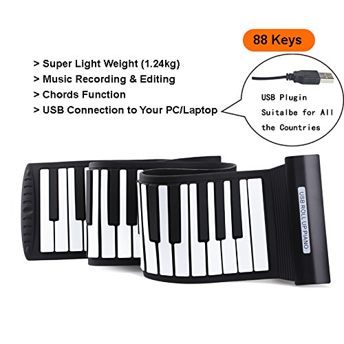 Amazon | ロール ピアノ 88 鍵光重量電子キーボード シリコーン Midi
