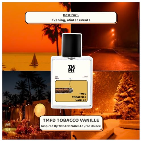 Image of TMPerfumehouse tmfd tobacco vanille EDP for Men & Women | Gourmand, Warmspicy & Long Lasting Perfume Spray | Vanilla, Sweet & Tobacco Fragrance | Luxury Gift for Him & Her | TMPH | 50ml