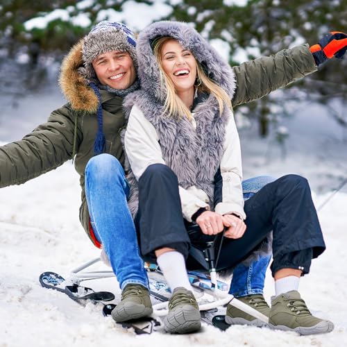 Image of Hike Footwear Barefoot Shoes Mens Womens, Winter Wide Toe Barefoot Hiking Shoes Boots, Non-Slip Waterproof Outdoor Running Boots Sneakers for Women Men