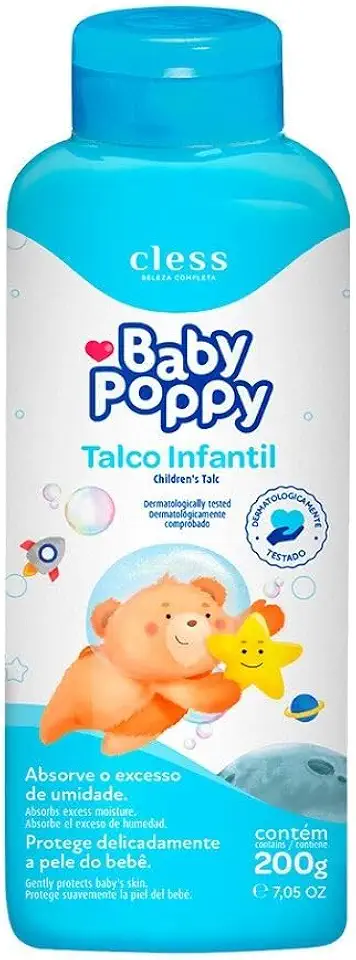 BABY POPPY Talco Infantil 200G Unit Baby Poppy