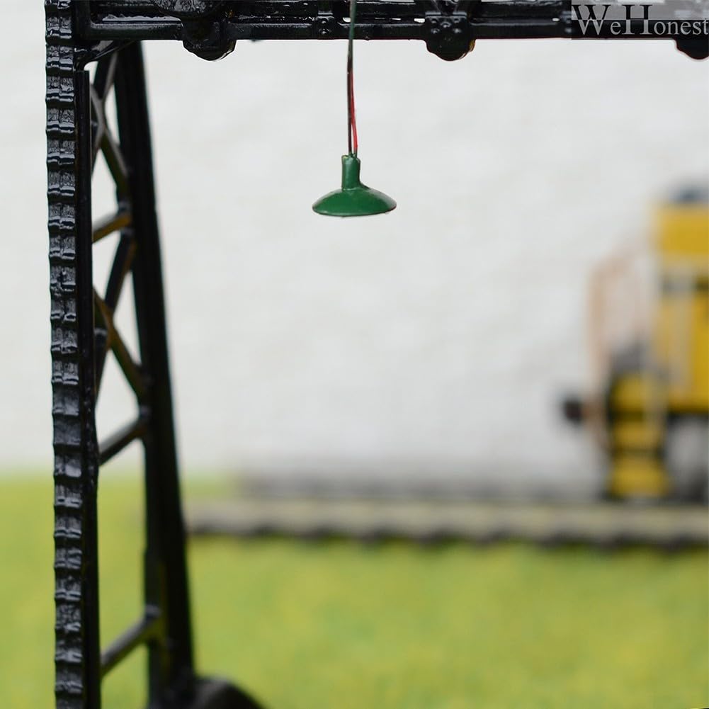 20Pcs Warm White Ceiling Lamps, Model Railway Wall Lamp Street Lights, OO HO Scale Lighting