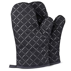 Oven Gloves Heat Resistant Double Sided Non Slip Silicone Oven Mitts for Grilling/Cooking/Baking/Barbecue – Silicone…