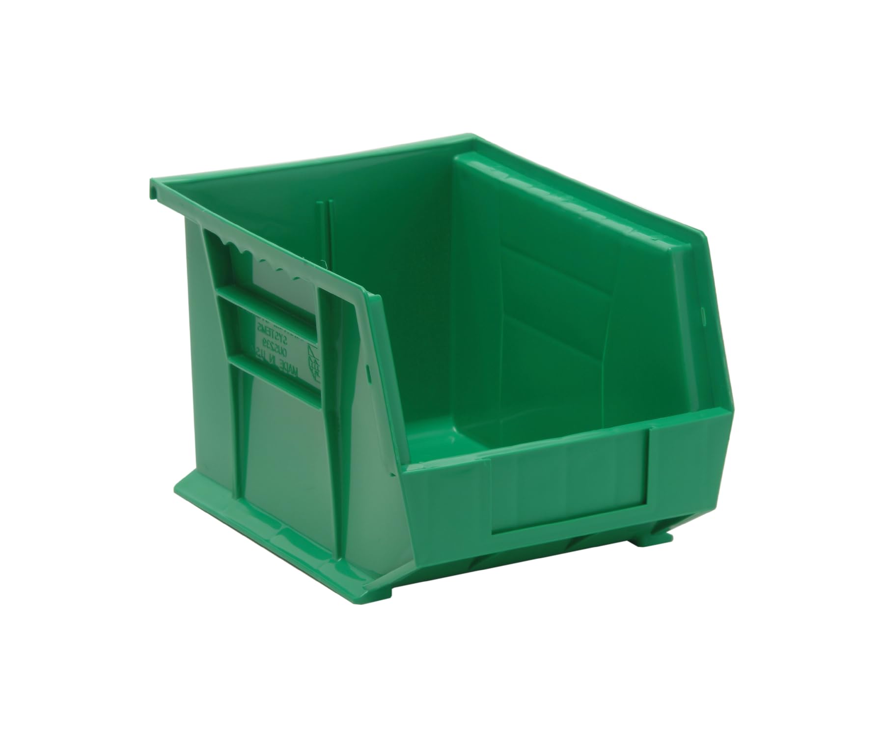 QUANTUM STORAGE SYSTEMS K-QUS239GN-4 4-Pack Ultra-Stack and Hang Bins, 10-3/4" x 8-1/4" x 7", Green