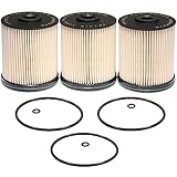 3 Pcs TP1015 Fuel Filter Compatible with 2017-2021 Chevrolet Silverado/GMC/GM Sierra 2500HD 3500HD
