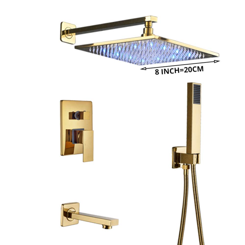 Bateria łazienkowa, bateria prysznicowa, bateria do wanny, bateria ścienna, bateria prysznicowa, bateria natryskowa, zestaw prysznicowy, 8 cali,8 Inch Shower Set
