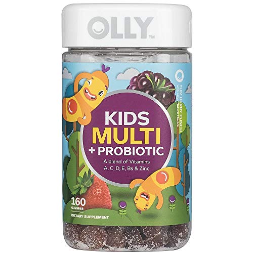 OLLY Kids Multi + Probiotic Yum Berry Punch Vitamin Gummies (160 ct.)