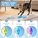 LETTERASHQP Katzenspielzeug Elektrisch Katzenball Elektrisch Elektronisches Interaktives Hundespielzeug Ball Katzenspielzeug Selbstbeschäftigung Smart mit Hasenohren und Schwanz für Katzen Hunde