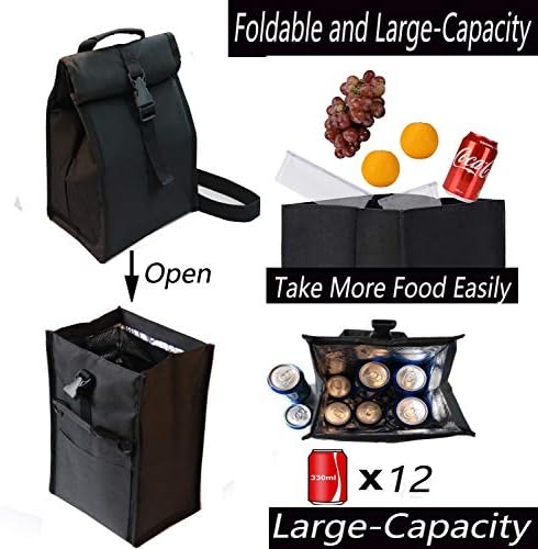 fold over insulated lunch bag