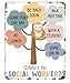 Social Worker Posters, Social Work Office Decor, Door Hanger, Social Worker Office Door Sign, Social Worker Gifts Metal Tin Signs Plaque Sign 12 x 16 Inch