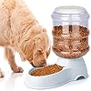 Automatic Dog Feeders, Dog Feeder Dispenser for Large Dogs, 3 Gallon Gravity Automatic Dog Cat Feeder Station, Dry Food Storage Container Bowl for Adult Dogs