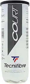 Tecnifibre Bola De Tênis Para Quadra, Pacote Com 3 Bolas Amarelas