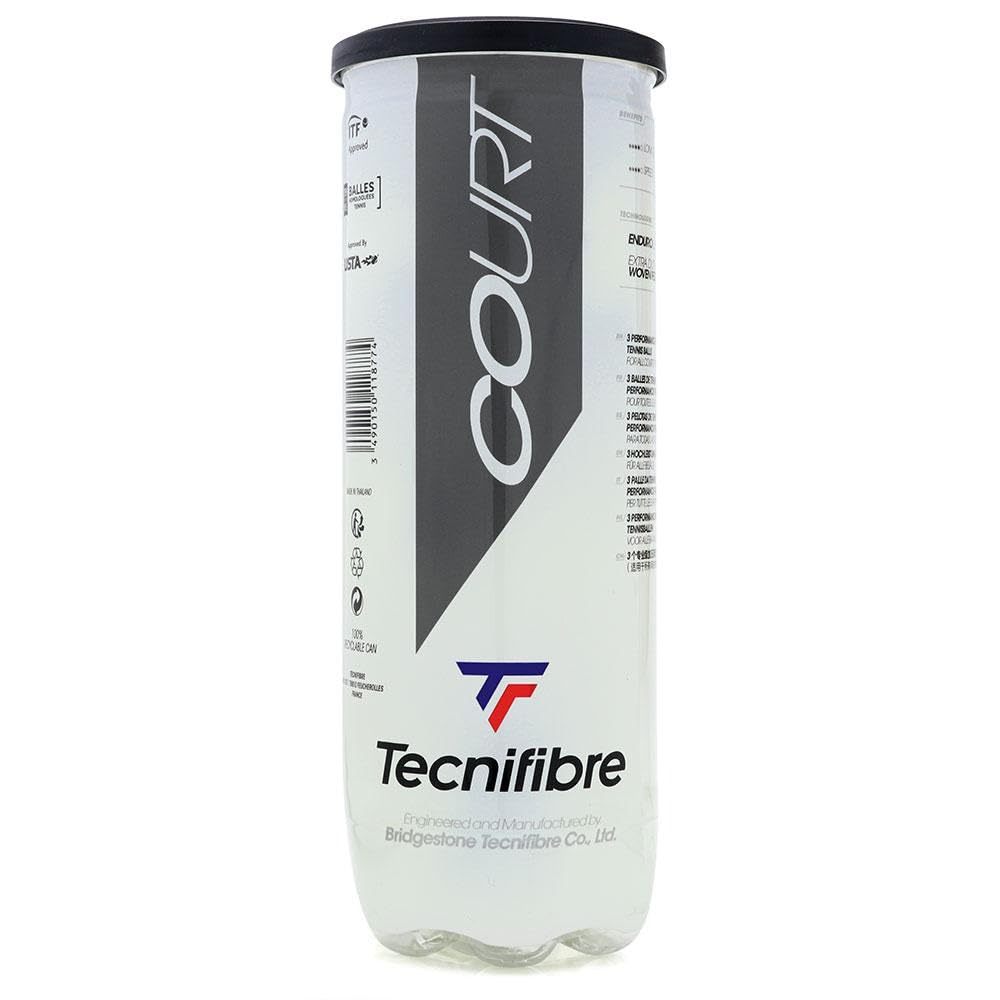 Tecnifibre Court Balls Can|1 Can|3 Balls