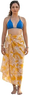 BOLD LOOK Women Beach Sarong Wrap Skirt Printed Tie-Up Cover Up with Side Slit Lightweight Western Summer Swimwear Bikini ... Price In India