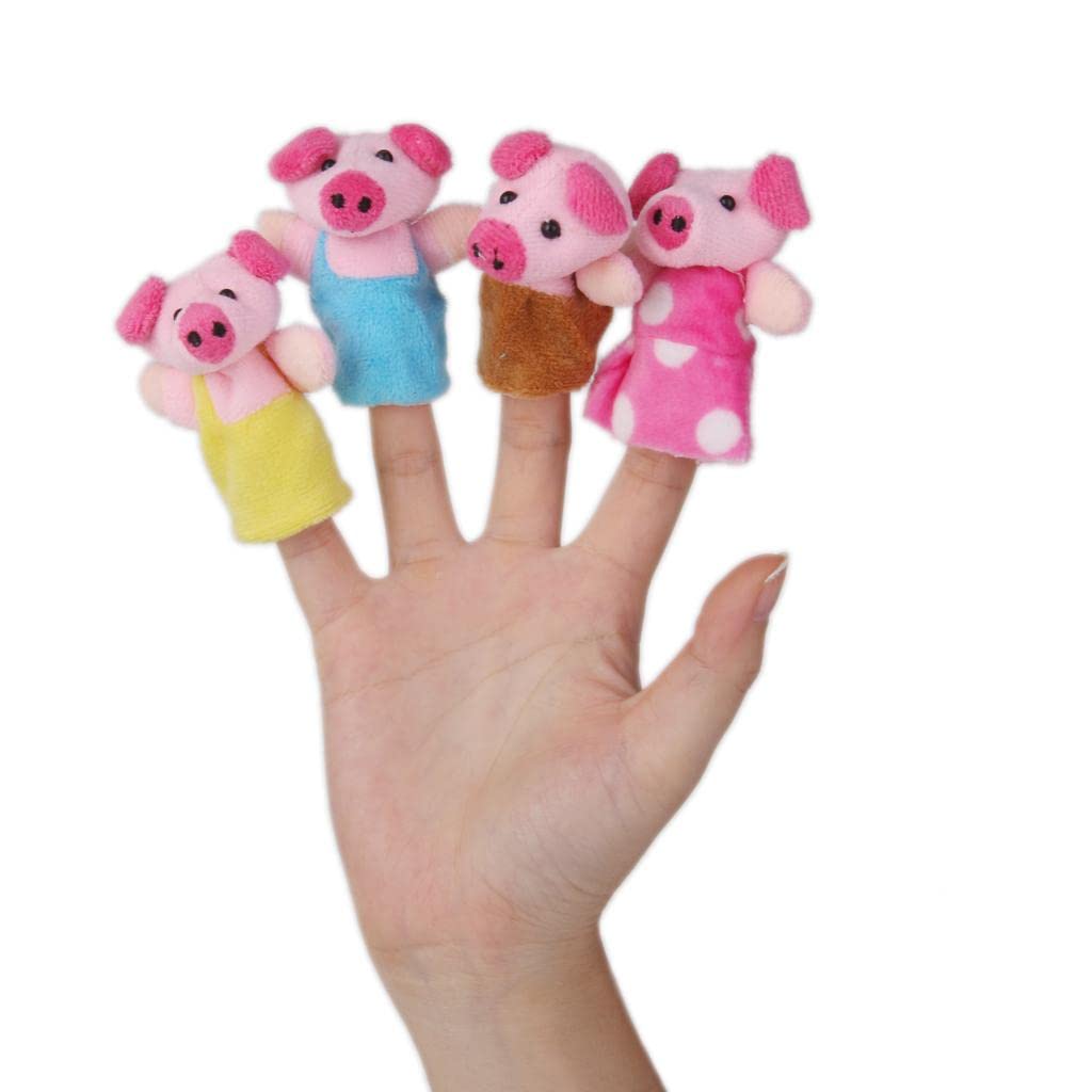 Amazon | 8個/個/ 3匹の子ぶたの指人形童謡/のセット | 民芸品 | おもちゃ