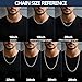 Fiusem Silver Tone Chain Necklace for Men, 3mm Stainless Steel Rope Chain for Men and Women, Silver Tone Necklace 20 Inch