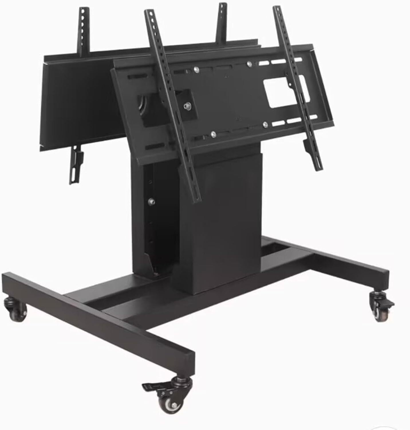 OLSKFUH Mobile Tv Stand Mobile Tv Cart On Wheels - Portable Floor Tv Stand Holds, Max 600X400 For Living Room, Office, Meeting Room,