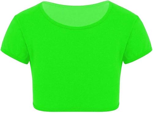 Loxdonz Camiseta corta de manga corta para niñas