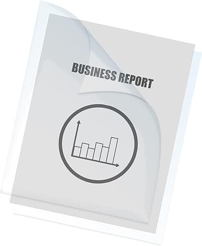 Miniatura 3 de HOUYEE Paquete de 200 cubiertas de presentación de PVC de 5 mil, cubiertas transparentes para informes, 8.5 x 11 pulgadas, tamaño carta