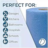 30 Eco Centrefeed Rolls 2ply Blue Embossed 400 Sheets per roll 5 X 6 Packs - Image 3