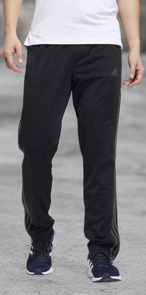 adidas Mens Midweight Essential Tricot Zip Track Pants (as1, Alpha, x_l, Regular, Regular, Black/Grey Six) - Image 7