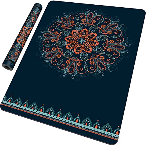 Odoland Large Yoga Mat for Men and Women, Thick Non Slip Exercise Mat for Home Gym, Yoga Trainers Beginners and Pros Workout Mat for Pilates Stretching Push-ups and Gymnastics 183 x 122 x 0.