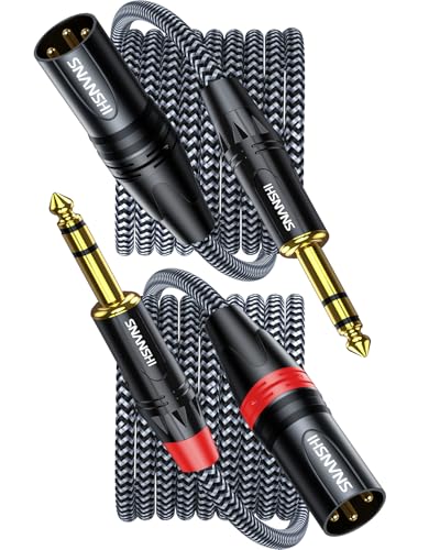 Câble TRS vers XLR mâle anti-interférence pour Moniteurs de Studio