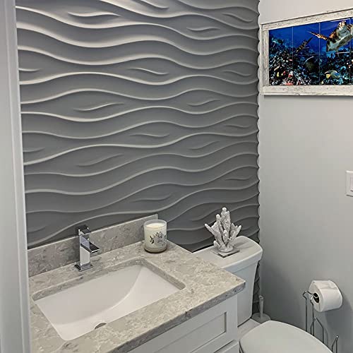 A La Maison Ceilings Oc-Swp-Pw Ocean Foam Diy Seamless Wall Panels (Case / 48 Sq.ft), White #TOP4