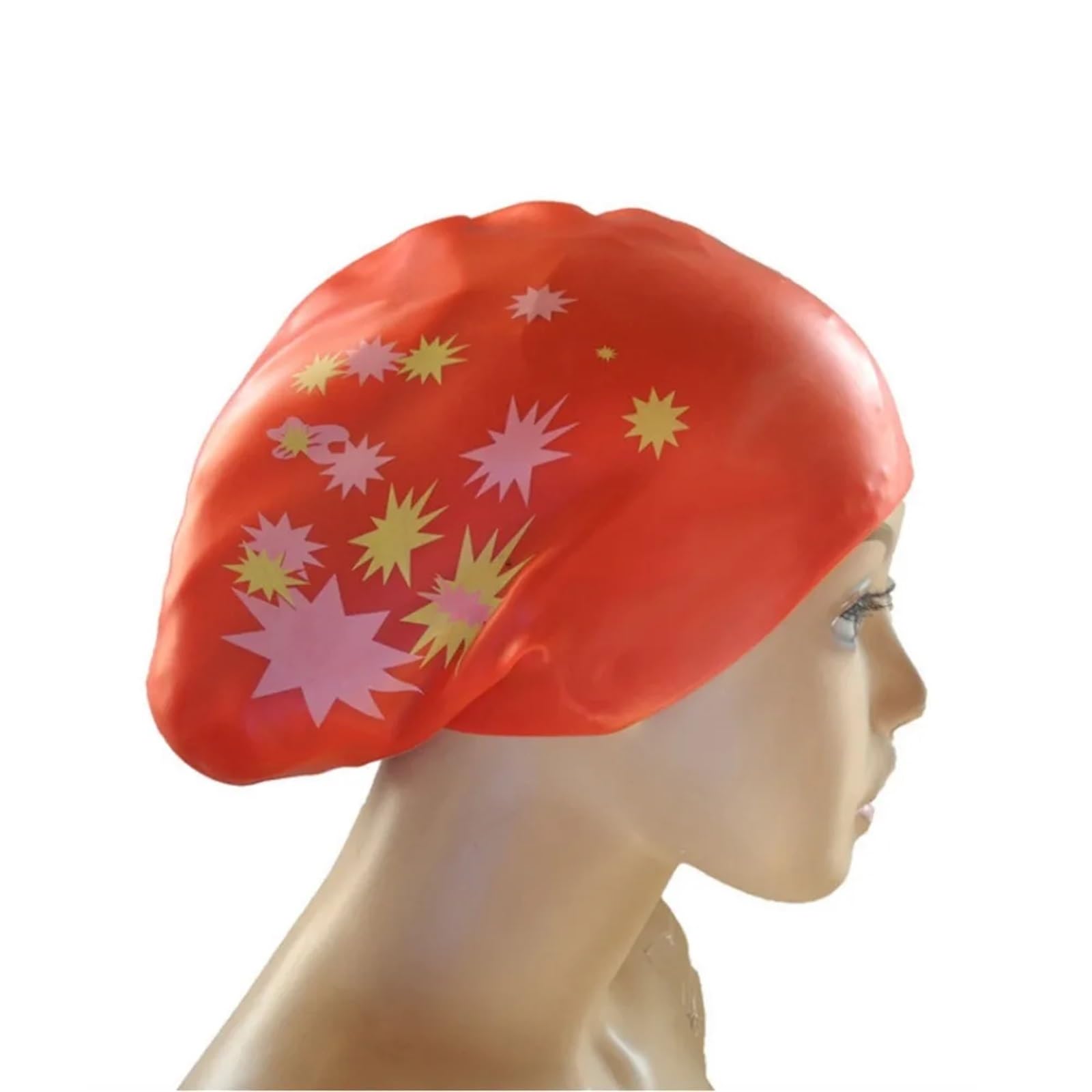 Cuffia da nuoto elastica for capelli lunghi di grandi dimensioni 2 pezzi. in silicone impermeabile donna Per Uomo/Donna