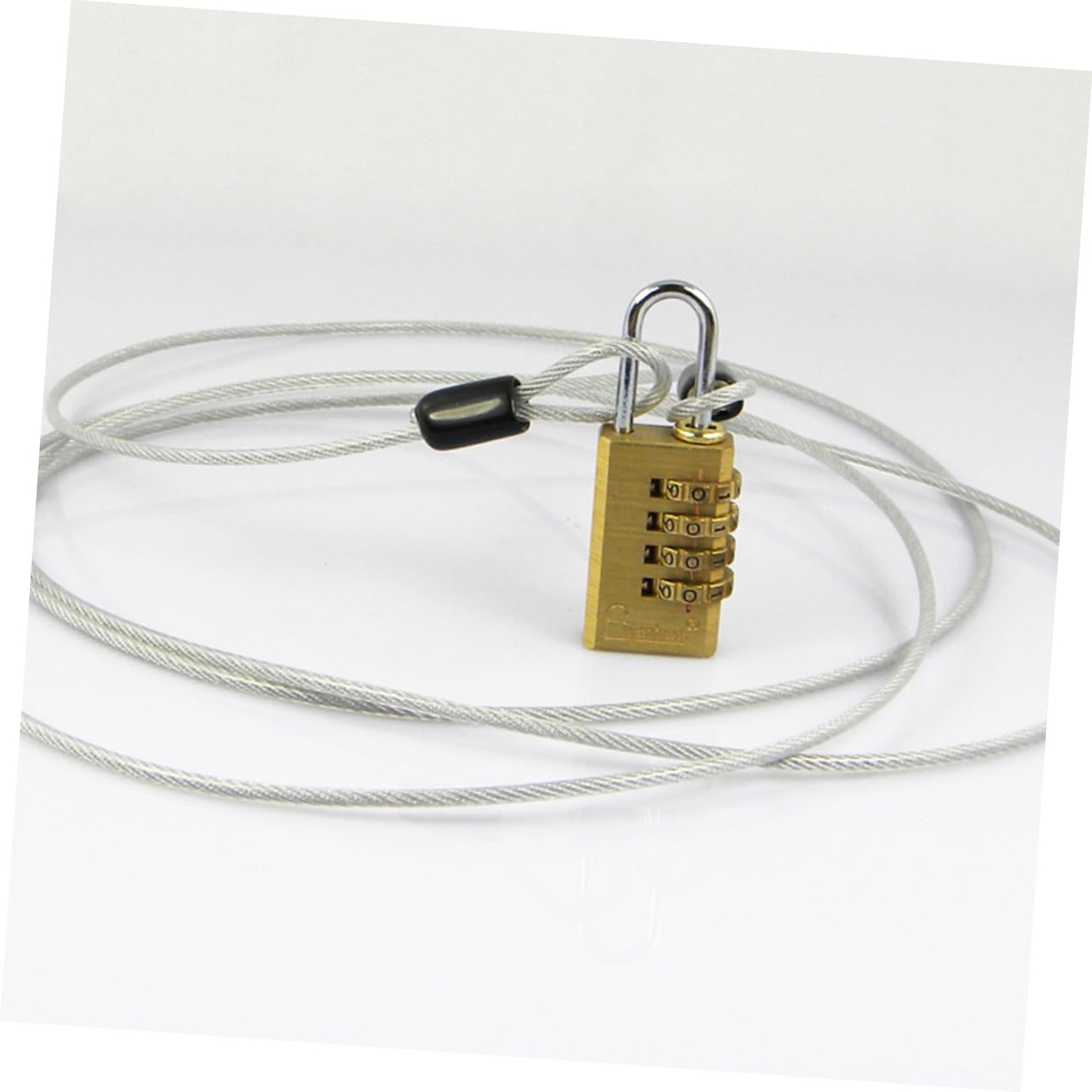 HOMOCONO Sturdy Wire Rope Clothesline 4 Pieces 2m 50meters Long Thick Fencing Wire Cable Braided Stainless Steel Plastic Jacket