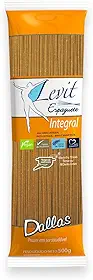 Macarrão Espaguete Integral Levit 500G, Massa Espaguete De Sêmola Integral Pasta Spaghetti Integrali, Laranja, Sem Colesterol, Vegano, Fonte de Proteínas E Fibra, Grãos Integrais Selecionados