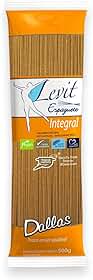 Macarrão Espaguete Integral Levit 500G, Massa Espaguete De Sêmola Integral Pasta Spaghetti Integrali, Laranja, Sem Colesterol, Vegano, Fonte de Proteínas E Fibra, Grãos Integrais Selecionados