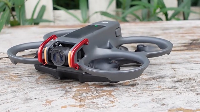 BRDRC - Paraurti cardanico per DJI Avata, barra di protezione PTZ in lega di alluminio, anti-collisione, accessori per drone FPV (rosso
