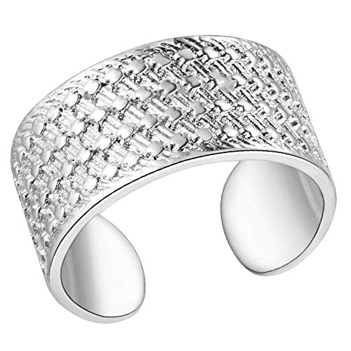 Preisvergleich Produktbild 24 JOYAS Ring verstellbar römisch klassisch Silber - Romantisches Geschenk für Damen
