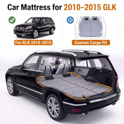 Image of Car Mattress for GLC 2010-2015 GLK, Upgraded Non-Inflatable Thickened Foam SUV Car Camping Mattress, Foldable Trunk Sleeping Pad Car Bed Mattress for Road Trips Camping Travel