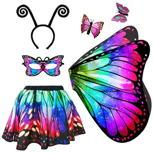 Disfraz de Mariposa para Niñas con Alas y Falda Tutu miniatura 1