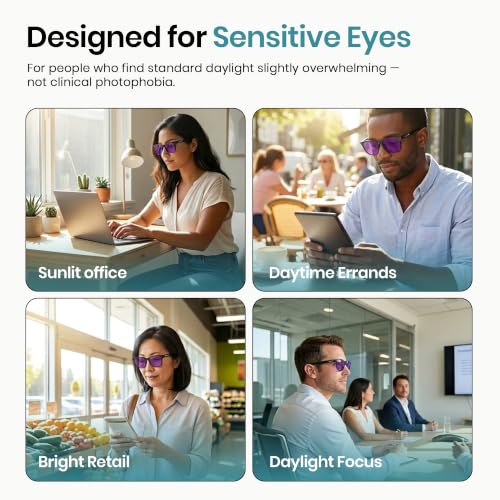 Image of Sleep ZM Blue Light Blocking & Light Sensitivity Glasses - 14 Lens Types for Comfort, Relaxation, Sleep & Relief