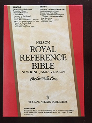 Holy Bible, New King James Version: Royal Refer... 0840715811 Book Cover