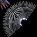 100 Stück Nagelspitzen Nagel Display Swatches Nägel Nagellack Display Ringsticks Ringsticks, Display Transparent Nail Art Tips Nagel Salon Übungen Display Transparent Nail Art Tips
