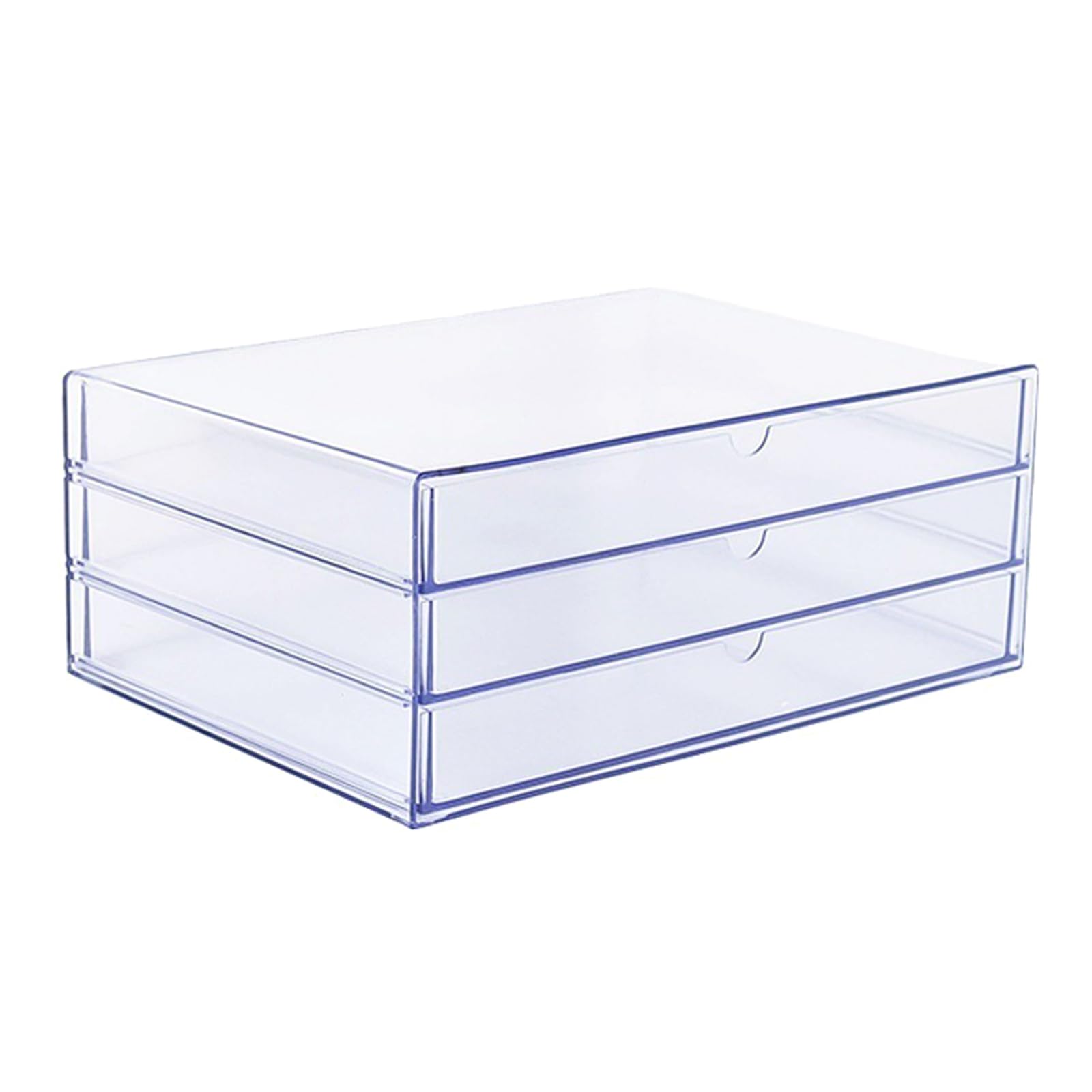 Klarer Acryl Schreibtisch Organizer, Behälterschrank mit 3 Schubladen, perfekt für die Aufbewahrung von Schreibwaren, Schmuck, Schreibtischzubehör Klare Acryl Schubladen